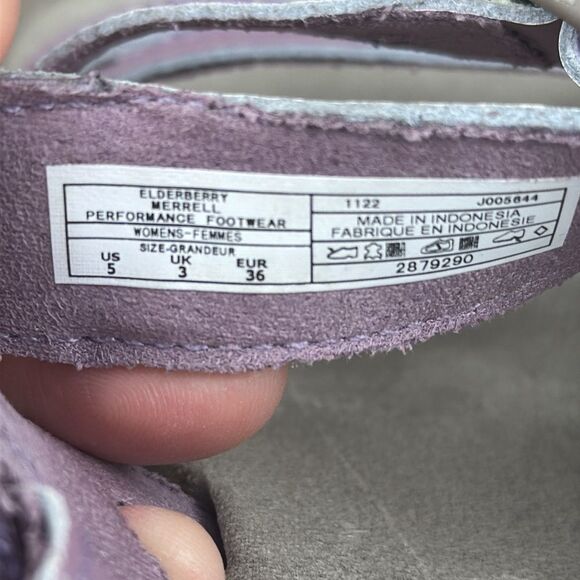 Merrell Sandspur Convert Women’s Sz 5 Elderberry Leather Slingback Hiking Sandal - Picture 6 of 10